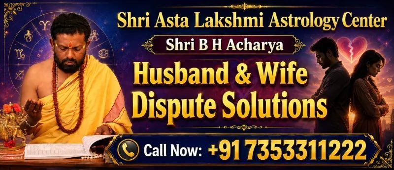 Husband and wife dispute solutions, Shri B H Acharya