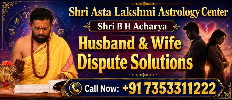 Husband and wife dispute solutions, Shri B H Acharya